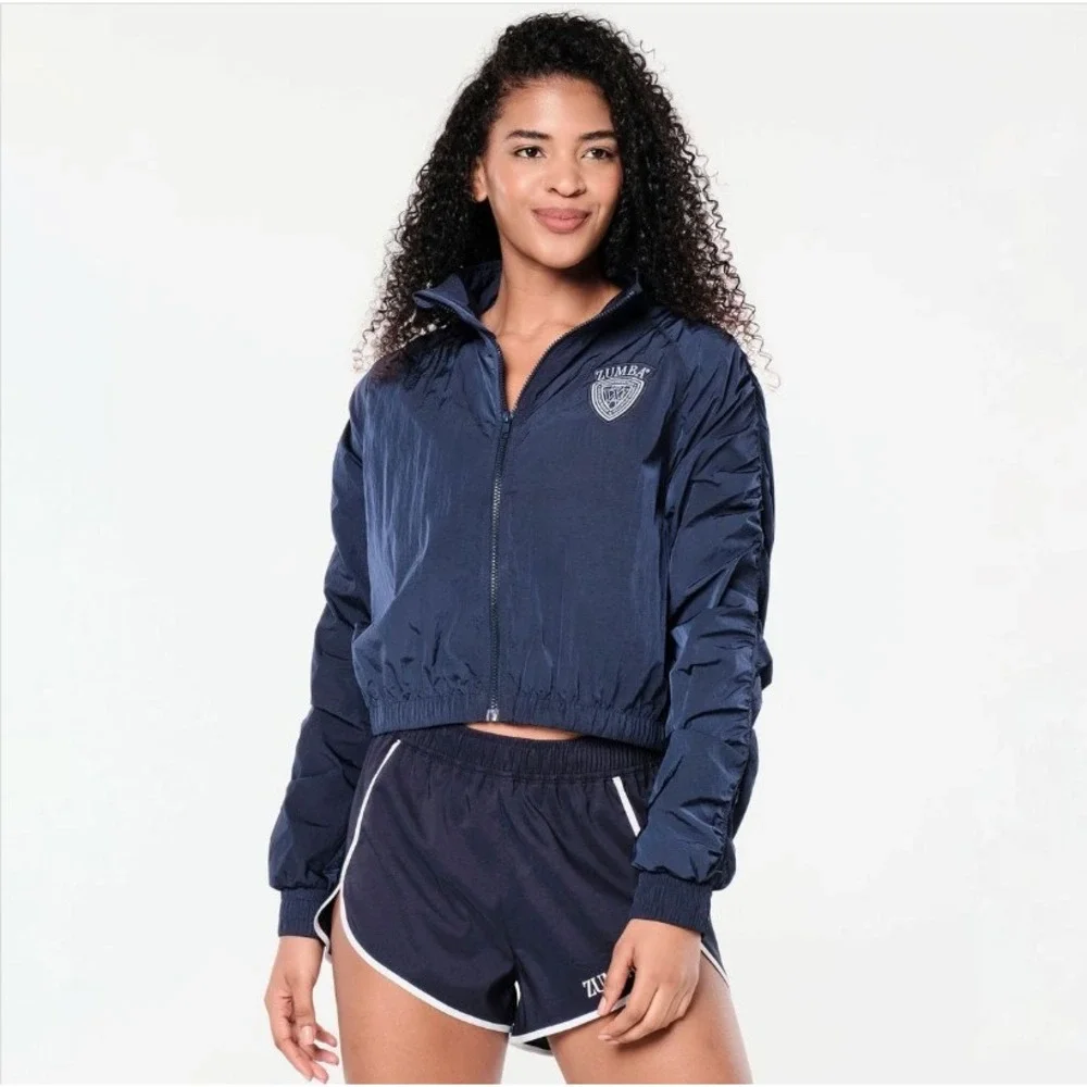 NWOT ZUMBA Prep Crop‎ Woven Jacket Size XS